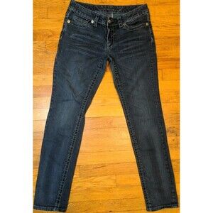 SEVEN7 JEANS Women's Straight-Leg Low-Rise Blue Jeans Denim Y2K Size 8 EUC